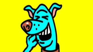 A laughing dog