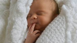 A sleeping baby