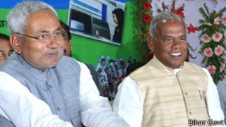 नीतीश कुमार के साथ जीतन राम मांझी