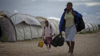 Campo haitiano (AP)