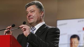 Петр Порошенко в своем избирательном штабе