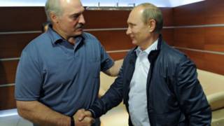 Владимир Путин и Александр Лукашенко