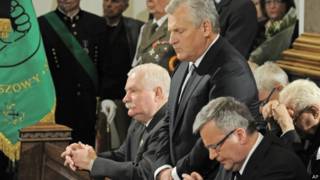 Польские лидеры на похоронах Ярузельского
