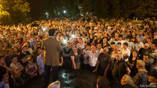 Митинг в Сухуми