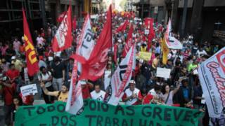 Greve dos metroviários em SP Foto Reuters