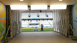 Arena Corinthians, em São Paulo, palco da abertura da Copa do Mundo