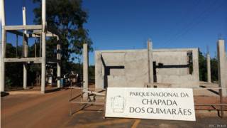 Portaria do Parque Nacional da Chapada dos Guimaraes em 30 de maio de 2014 | Foto: Camilla Costa/BBC Brasil