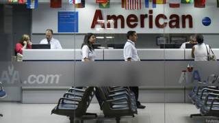 La oficina de American Airlines en Caracas