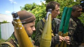 Пророссийские сепаратисты на востоке Украины