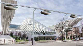 Protótipo de rede futurista da SkyTran (Divulgação)