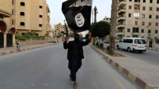 Combatiente de ISIS (hoy llamado Estado Islámico) en Siria