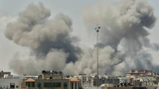 Bombardeo sobre Gaza