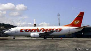 Avión de Conviasa.
