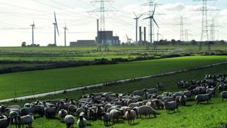 Planta de energía nuclear de Brunsbuettel, norte de Alemania