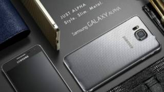 三星新發表的「Galaxy Alpha」採用金屬邊框。