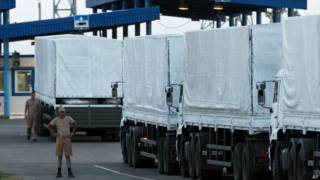 российские грузовики на таможне