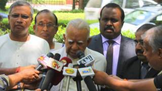 தமிழ்த்தேசிய கூட்டமைப்பின் தலைவர் இரா சம்பந்தன்