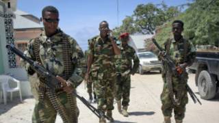 Wanajeshi wa Somalia mjini Mogadishu