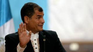 Rafael Correa, presidente de Ecuador