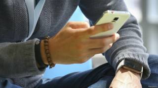 Usuario de un celular