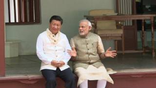 राष्ट्रपति शी तथा प्रधानमन्त्री मोदी