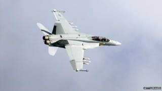 Avión caza F22 (foto de archivo)