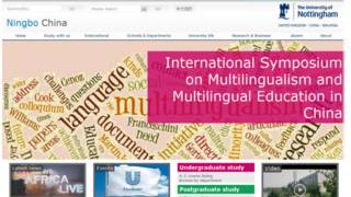 诺丁汉大学网页截图