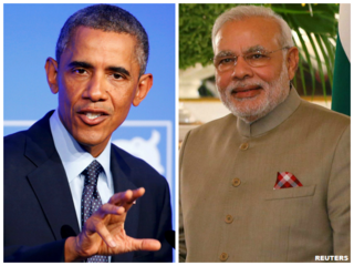 राष्ट्रपति बराक ओबामा, प्रधानमंत्री नरेंद्र मोदी