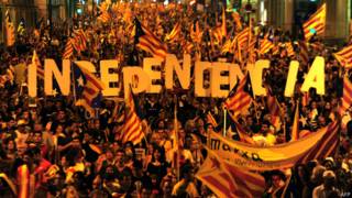 Protesto pela independência da Catalunha (AFP)