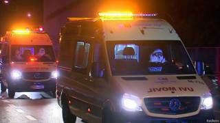 Ambulancia con persona sospechosa de tener ébola