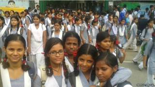 NIñas en India.