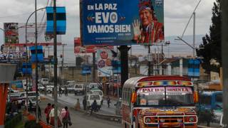 Propaganda de Evo Morales en El Alto