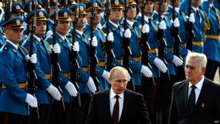 Путин и Николич в Белграде