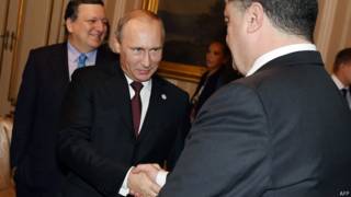 Путін та Порошенко