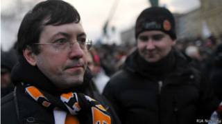 Националист Александр Поткин на митинге "За честные выборы" в 2012 году