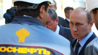 Путин посещает завод "Роснефти" в Туапсе 11 октября 2013 года
