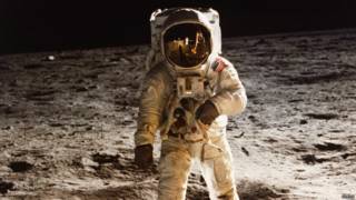 Buzz Aldrin na missão Apollo 11 (Nasa)