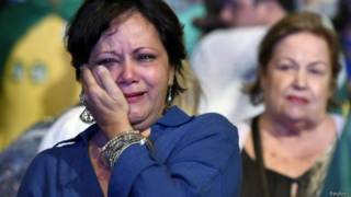 Eleitores chorando / Crédito: Aécio