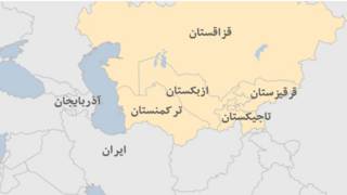نقشه آسیای میانه