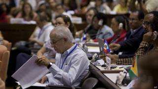 Reunión de ALBA sobre ébola en La Habana.