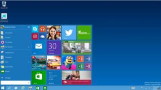 Menú de Windows 10