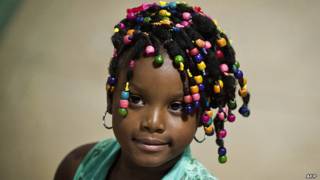 Niña afrocolombiana