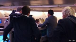 В ходе инцидента на борту самолета