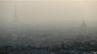 Contaminación en París.