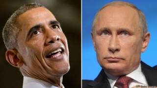 Президент США Барак Обама и президент России Владимир Путин