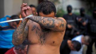 Integrante de la mara Salvatrucha