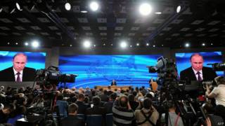 Ông Vladimir Putin có họp báo thường niên mỗi dịp cuối năm