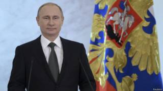 Владимир Путин выступает с посланием Федеральному Собранию 4 декабря 2014 г.