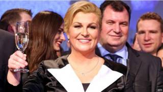 kitarovic, elected, croatia's, first, woman, president