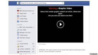 Cảnh báo video và ảnh bạo lực trên Facebook
